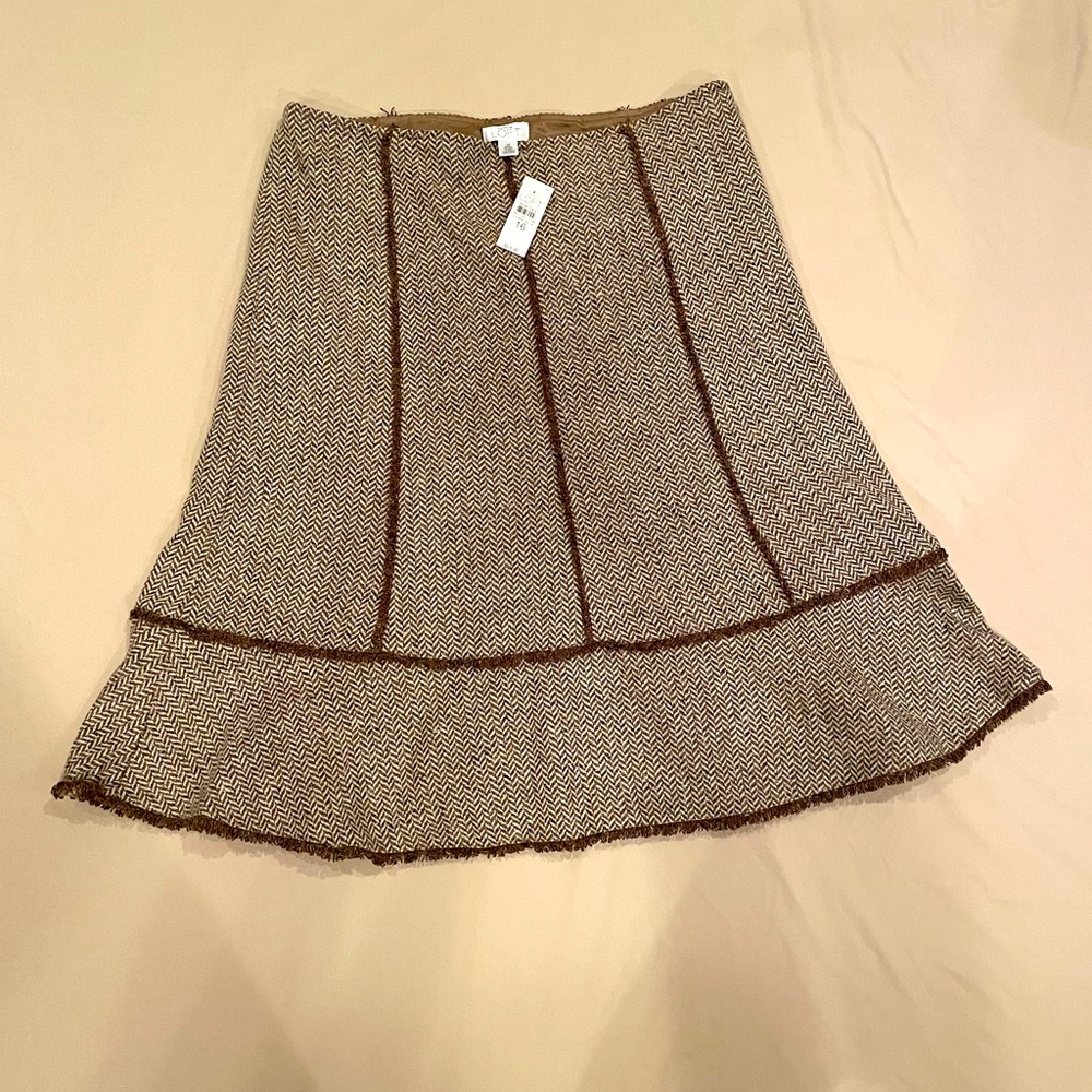 Ann Taylor Loft skirt, brown, size 16